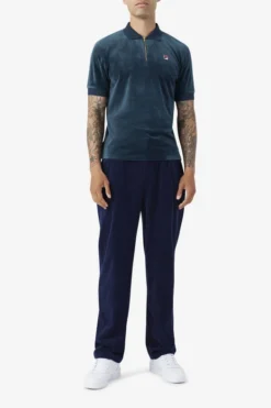 Fila Devon Velour Polo 8 Fila Devon Velour Polo -Fila Sales Store F22MH023 292 04 e