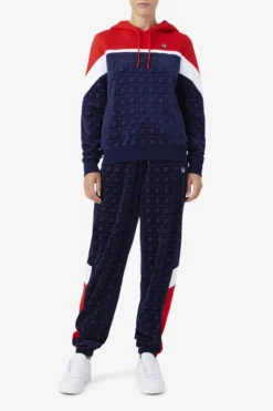 Fila Lorri Velour Hoodie -Fila Sales Store F22WF004 410 04 e