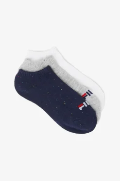 Fila Women's Speckle Stripe No Show Sock 3-Pack
