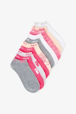 Fila Girl's Floral No Show Sock 10-Pack