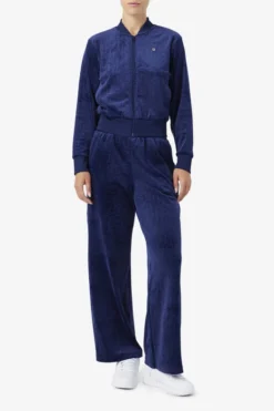 Fila Zenaida Velour Track Jacket -Fila Sales Store LW211206 410 04 e